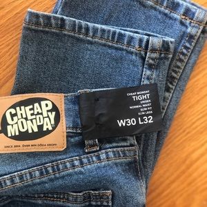 Cheap Monday unisex “Tight Slim Fit” Jeans 30/32